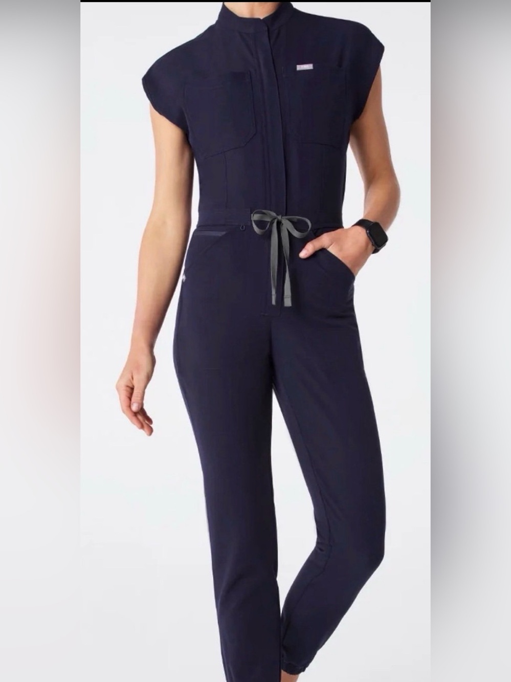 figs black jumpsuit xs